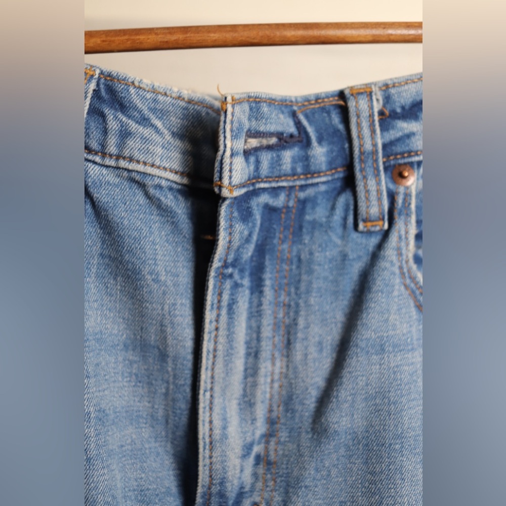 Abercrombie & Fitch Light Blue Straight Leg Jeans - Picture 4 of 11